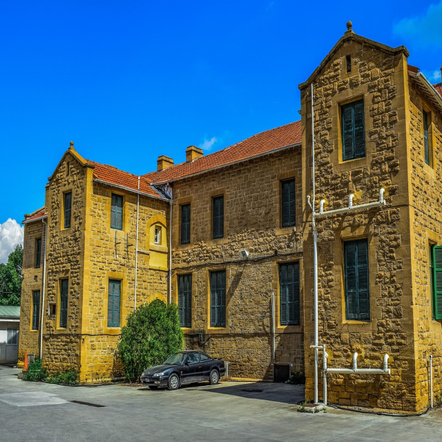 Nicosia Cyprus night skyline